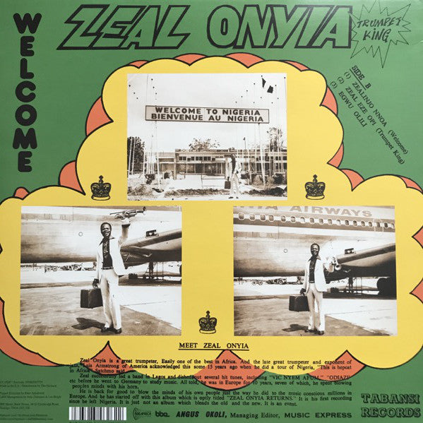 Zeal Onyiah : Trumpet King Zeal Onyia Returns (LP, Album, RE)