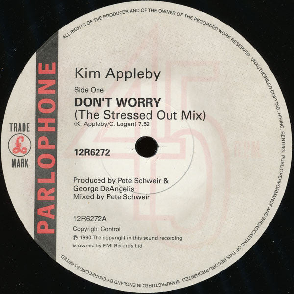 Kim Appleby : Don't Worry (12")