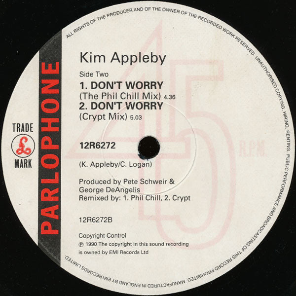 Kim Appleby : Don't Worry (12")