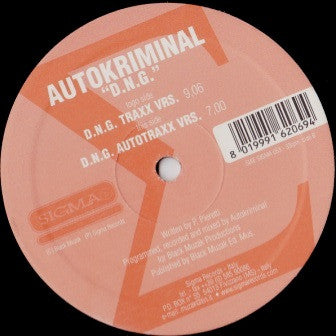 Autokriminal : D.N.G. (12")