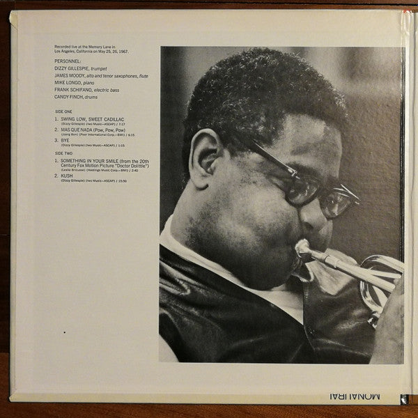Dizzy Gillespie : Swing Low, Sweet Cadillac (LP, Album, RE)