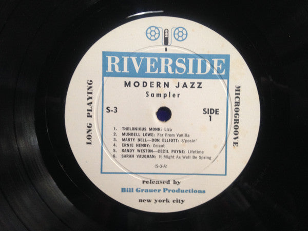 Various : Riverside Modern Jazz Sampler (LP, Mono, Smplr)