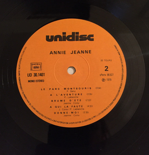 Annie Jeanne : Annie Jeanne (LP, Album)