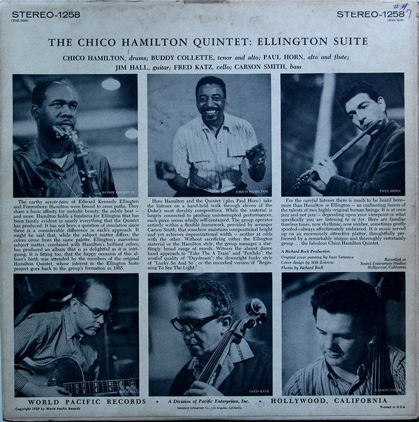 The Chico Hamilton Quintet : Ellington Suite (LP, Album)