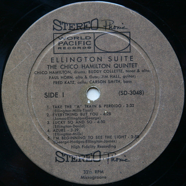 The Chico Hamilton Quintet : Ellington Suite (LP, Album)