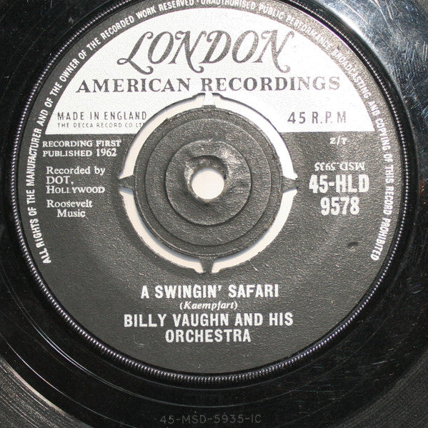 Billy Vaughn And His Orchestra : Summertime (7", Single)