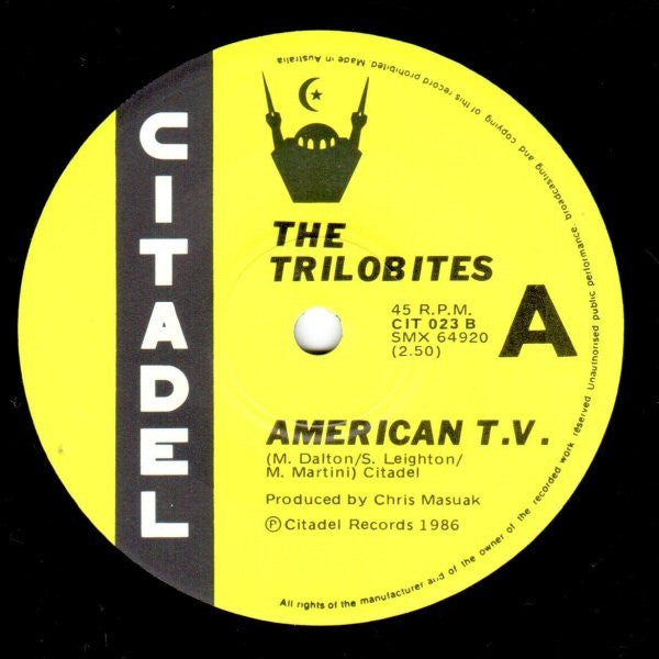 The Trilobites : American TV / Legacy Of Morons (7", Single)