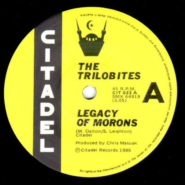 The Trilobites : American TV / Legacy Of Morons (7", Single)