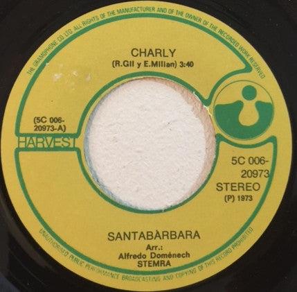Santabarbara : Charly / San Jose (7", Single, Ora)
