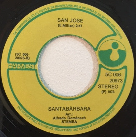 Santabarbara : Charly / San Jose (7", Single, Ora)