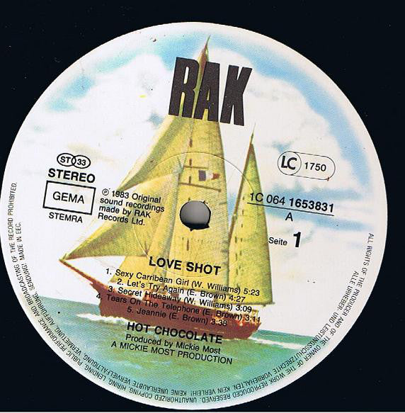 Hot Chocolate : Love Shot (LP, Album)