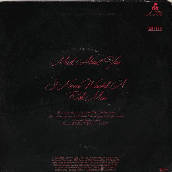 Belinda Carlisle : Mad About You (7", Single)