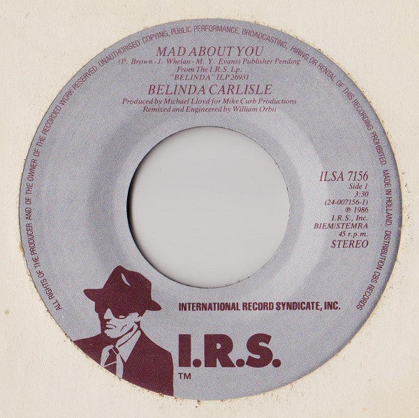 Belinda Carlisle : Mad About You (7", Single)