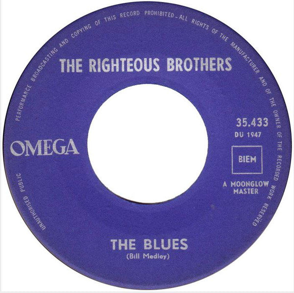 The Righteous Brothers : Just Once In My Life (7", Single)
