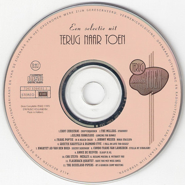 Various : Een Selectie Uit Terug Naar Toen (CD, Comp)