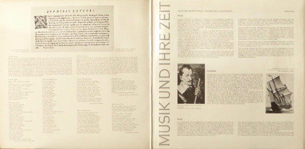 Claudio Monteverdi, Monteverdi-Chor Hamburg, Jürgen Jürgens, Leonhardt-Consort : Madrigali E Concerti (LP, Album, Gat)