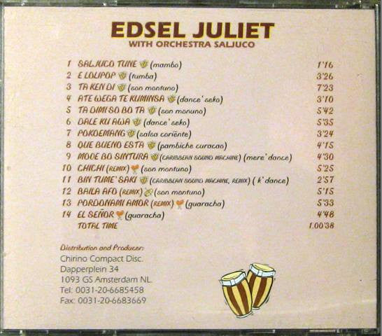 Edsel Juliet With Orchestra Saljuco : Bailadores (CD)