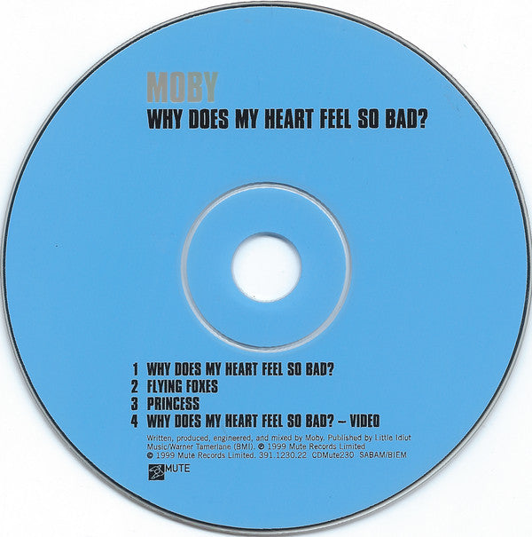 Moby : Why Does My Heart Feel So Bad? (CD, Maxi, Enh)