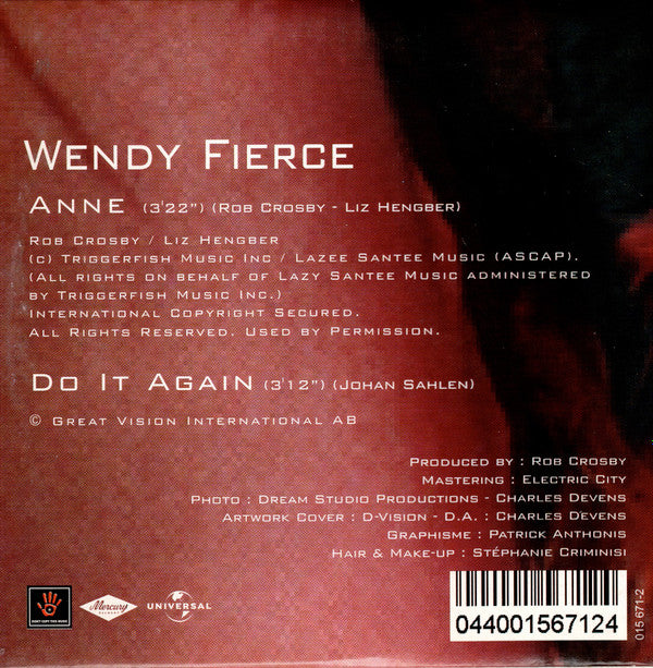 Wendy Fierce : Anne (CD, Single)