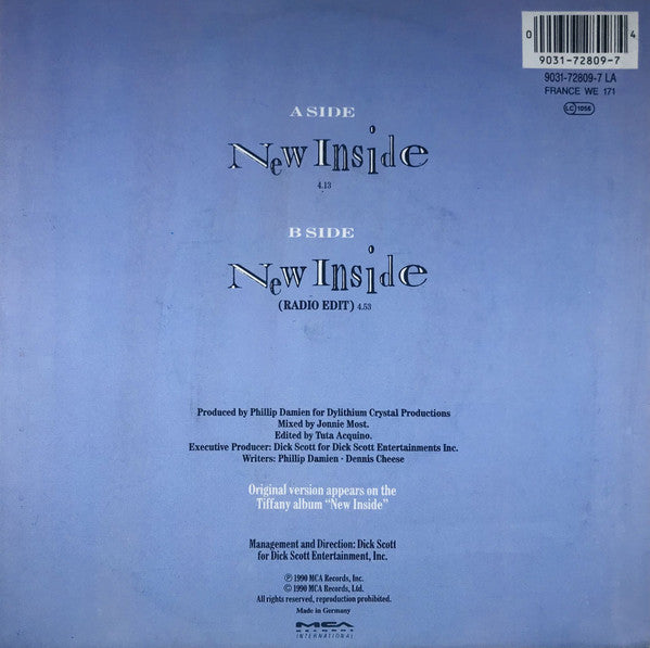 Tiffany : New Inside (7", Single)