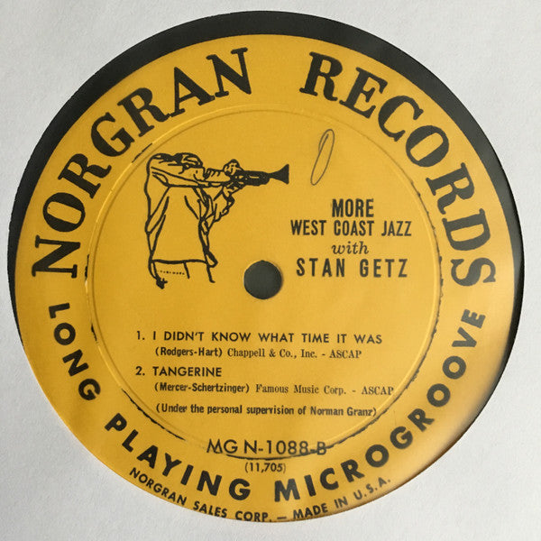 Stan Getz : More West Coast Jazz (LP, Comp, Mono, Yel)