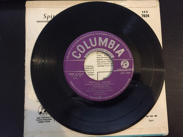 The Golden Gate Quartet : Spiritual Voices (7", EP)