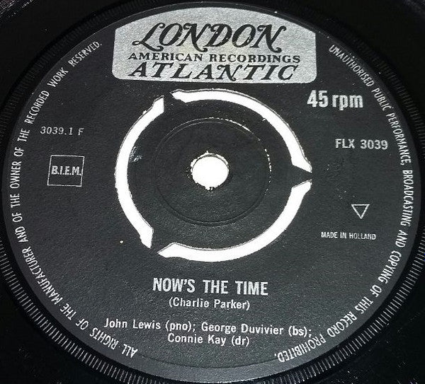 John Lewis (2) : Now's The Time (7")