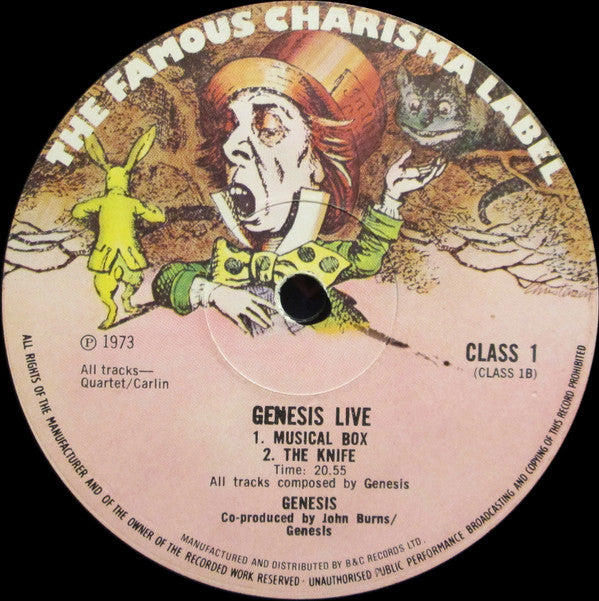 Genesis : Live (LP, Album, 2nd)