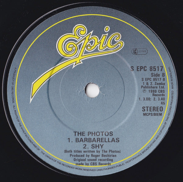 The Photos : Irene + Barbarellas (7", Single)