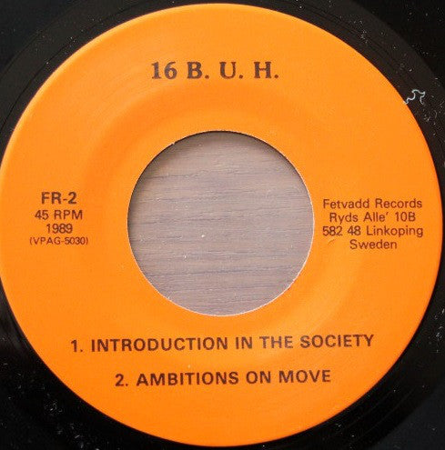 Bimbo Shrineheads / 16 Blåsare Utan Hjärna : Bimbo Shrineheads / 16 Blåsare Utan Hjärna (7")