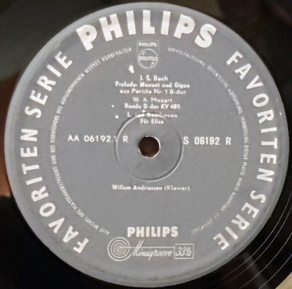 Willem Andriessen : Recital (10", Album)