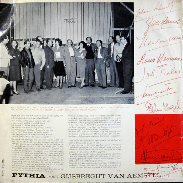 Joost Van Den Vondel : Gijsbreght van Aemstel (2xLP, Album, Mono, Gat)