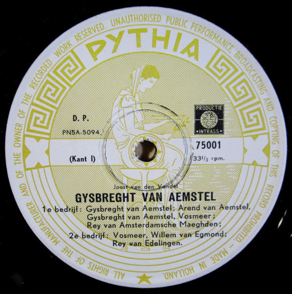 Joost Van Den Vondel : Gijsbreght van Aemstel (2xLP, Album, Mono, Gat)