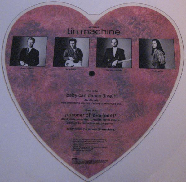 Tin Machine : Prisoner Of Love (7", Shape, Pic)