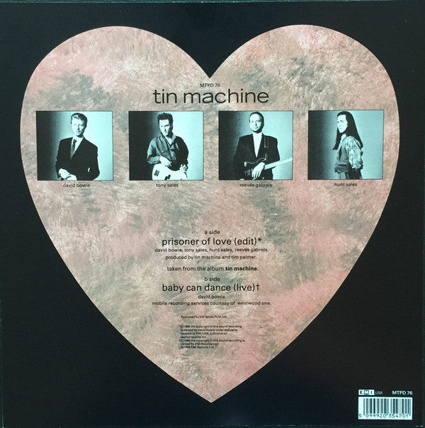 Tin Machine : Prisoner Of Love (7", Shape, Pic)