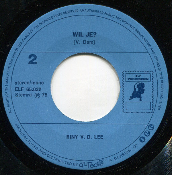 Riny van der Lee : Willie Wortel (7", Single)