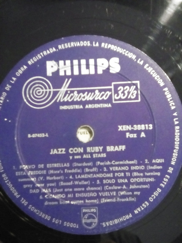 Ruby Braff's All-Stars : Jazz Con Ruby Braff (LP)