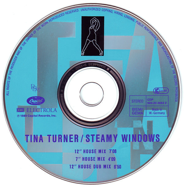 Tina Turner : Steamy Windows (The Dance Mixes) (CD, Maxi)