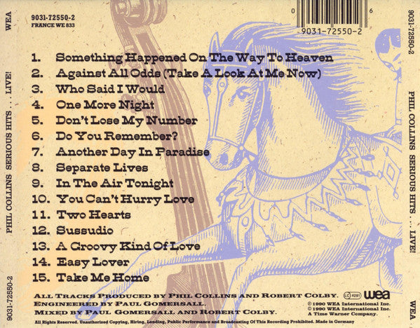 Phil Collins : Serious Hits...Live! (CD, Album, RE)