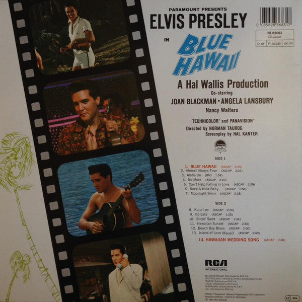 Elvis Presley : Blue Hawaii (LP, Album, RE)