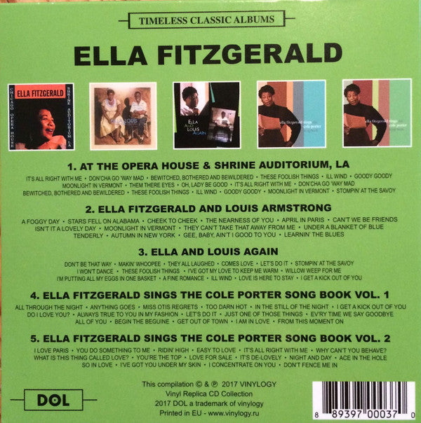 Ella Fitzgerald : Timeless Classic Albums (5xCD, Comp + Box, RE)
