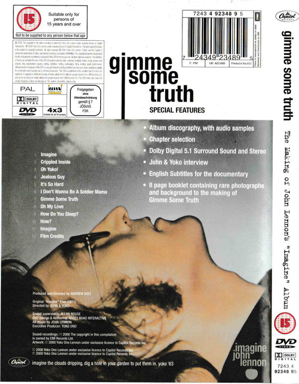 John Lennon : Gimme Some Truth, The Making Of John Lennon's Imagine Album (DVD-V, Dol)