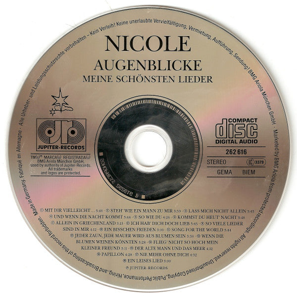 Nicole (2) : Augenblicke – Meine Schönsten Lieder (CD, Comp)