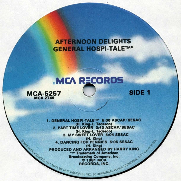 The Afternoon Delights : General Hospi-tale (LP, Album)