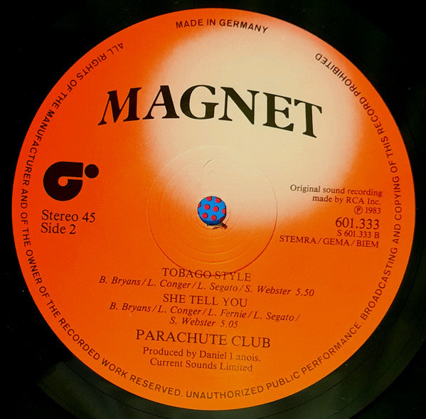 The Parachute Club : Rise Up (12")