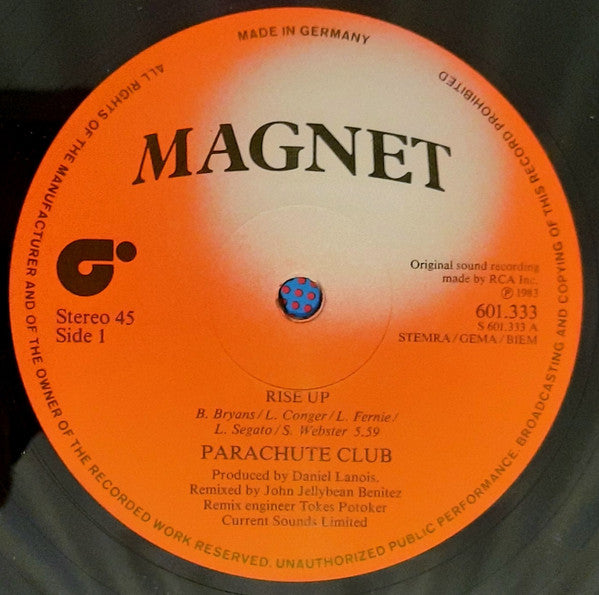 The Parachute Club : Rise Up (12")