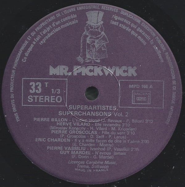 Various : Supers Artistes, Supers Chansons, Volume 2 (LP, Comp)