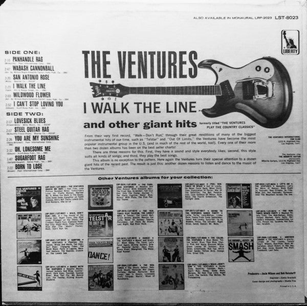 The Ventures : I Walk The Line And Other Giant Hits (LP, Album, RE)
