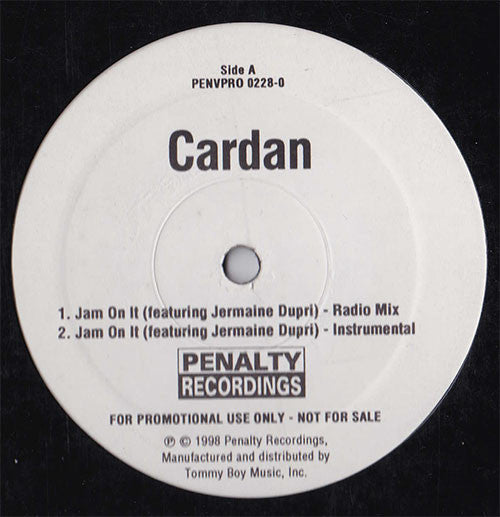 Cardan Featuring Jermaine Dupri : Jam On It (12", Promo)