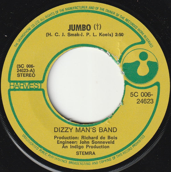 Dizzy Man's Band : Jumbo (7", Single, Lar)